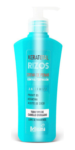 Crema De Peinar Keratotal Rizos Rulos X 270ml Bellissima X3 1