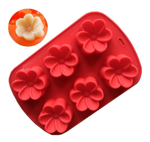 Molde De Silicona Flor Plumería Rubra Especial Jabones 1