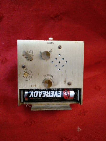 Antiguo Reloj De Mesa Looping Vibrato Automatic Funcionando 1