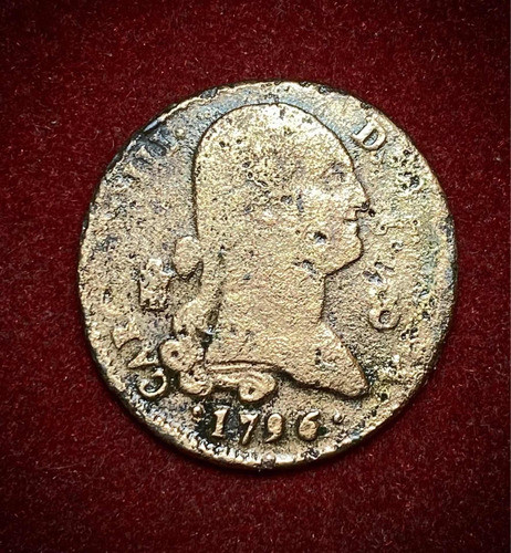 Moneda 8 Maravedies España 1796 Carolus 4 Km 428 0