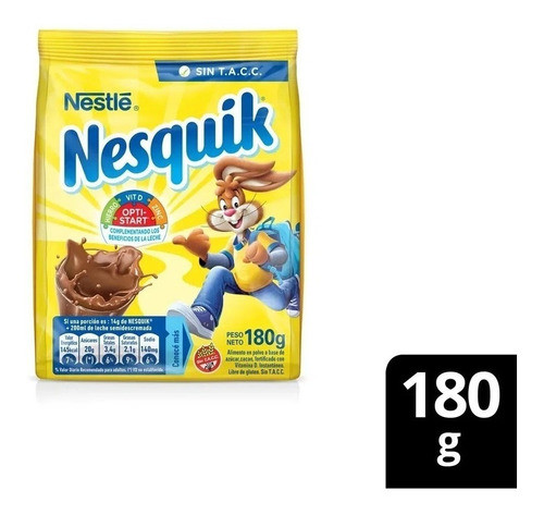 Cacao Nesquik Optistart 180 Grs X 2 Unidades 0