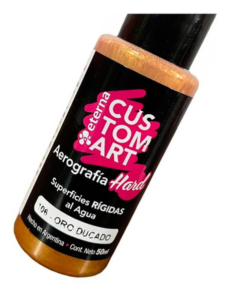 Pintura Aerografia Eterna Custom Hard Metalizada Oro Ducado 0