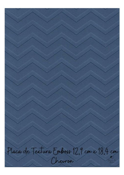 Placa De Textura Relevo Emboss 12,9 Cm X 18,4 Cm Chevron 1