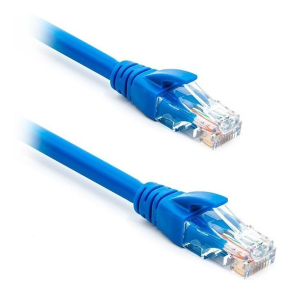 Cable De Red Utp Patch Cord Categoría 6 10 M Azul 1