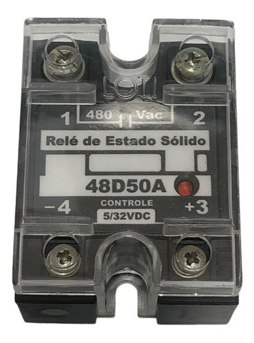 Relé De Estado Sólido Entrada 5-32vdc 50a Monofásico 0
