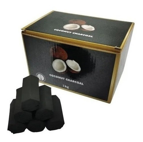 Carvão Narguilé De Coco Hexagonal 1kg Coconut 0