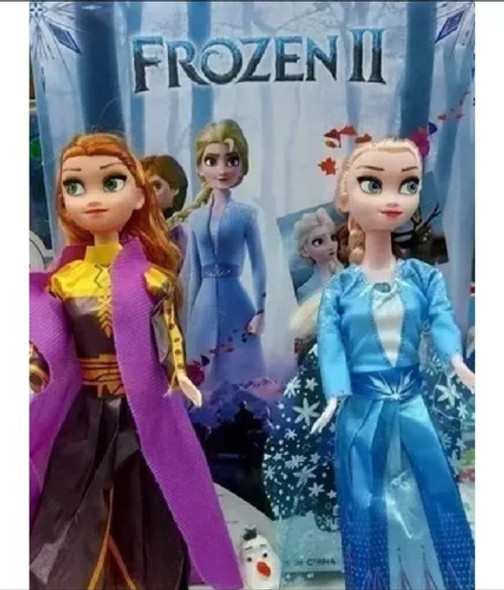 Muñeca Frozen Ana Y Elsa Cantan Libre Soy Español 1