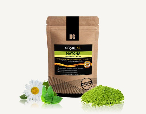 Pack X2 Matcha Manzanilla Y Melisa Polvo X50gr Organikal 0