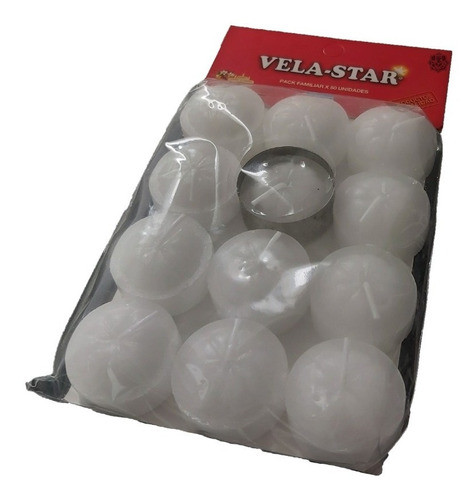 Vela Velita De Noche Vela Star X12 Unidades Mundo Hindú 0