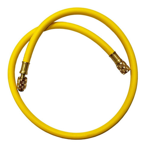 Manguera Amarilla 1/4 Manifold Refrigeración 90cm 500psi 0