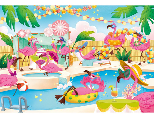 Puzzle Clementoni Flamnigos Brillantes 104 Piezas 20151 Ub 1