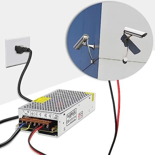 Fuente Switching Metalica 12v 12a Amp Cctv Tira Led 1