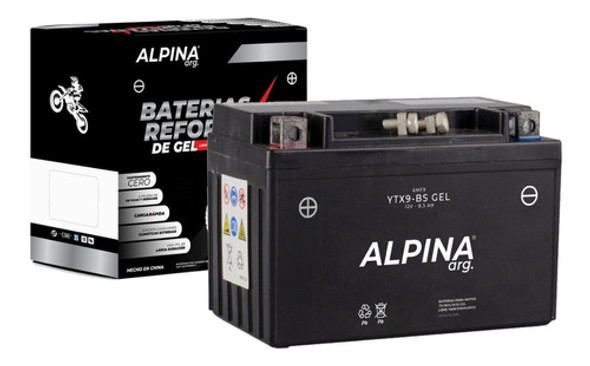 Bateria Alpina Ytx9-bs Gel Libre De Mantenimiento C 0
