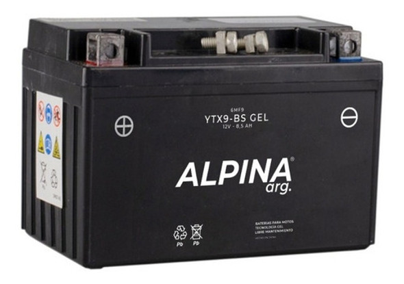 Bateria Alpina Ytx9-bs Gel Libre De Mantenimiento C 1