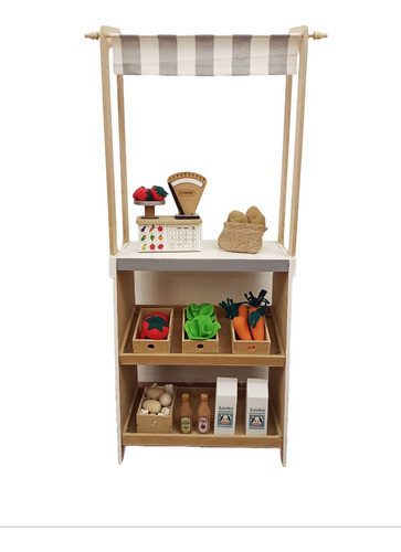 Mercadito De Juguete. Tienda Kiosco Pastelería  Montessori 1