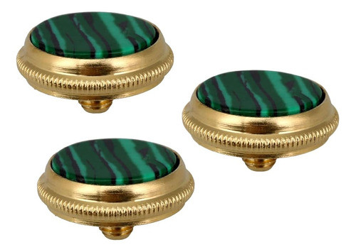 Jiayouy Gold Green Texture Inlay Trumpet Finger Buttons Para 0
