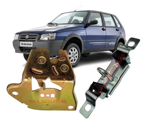 Fechadura Mais Batente Porta Mala Fiat Uno 2004 Até 2013 0