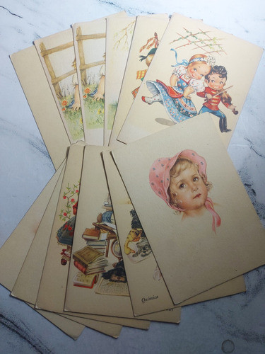 Antiguas Postales Argentina Infantiles 1930 Lote 12. Ian 523 0