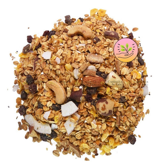 Granola De Cereais Zero Açúcar 1kg - Frutas E Castanhas 0
