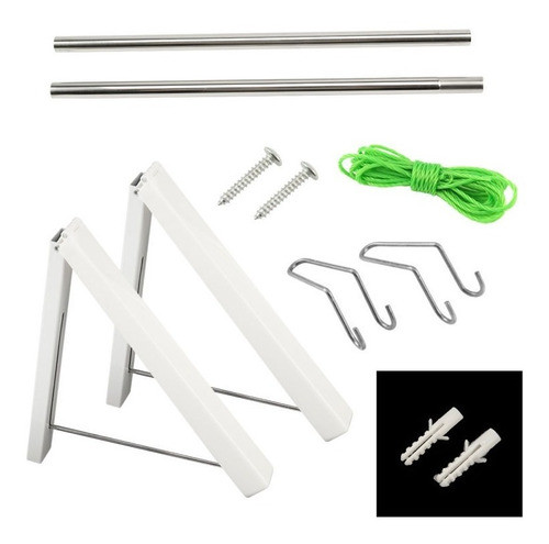 Inoxidable + Abs Ropa Plegable Suspensión Oculta Invisible P 0