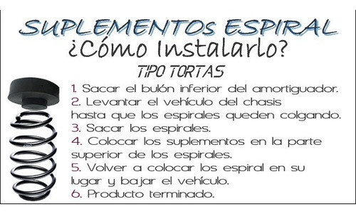 Kit2 Suplementos Espirales Reforzados Gnc Nissan Sentra Note 1