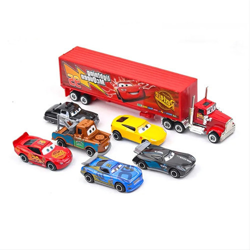 Cars 7 Piezas Rayo Mc Queen Juguete Sin Caja Autitos 0