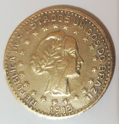 Moeda 1.000 Réis 1913 (falsa Da Época) 1