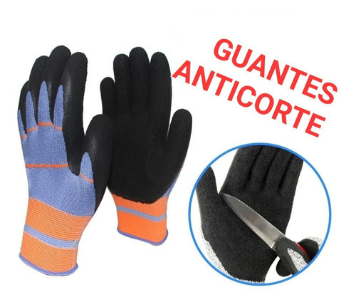 Guantes De Trabajo Multiflex Anticorte Industria Latex T9 0