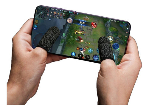 Cubre Dedos Dedales Gamer X2 Cod Freefire Silver Fiber 0