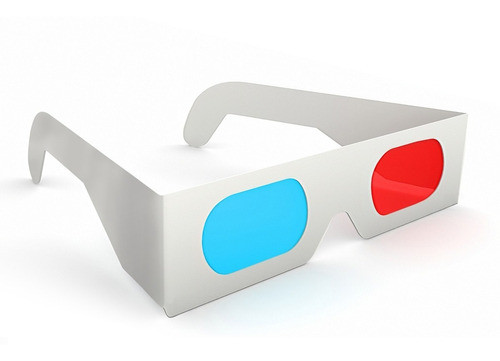 Lentes 3d Anteojos Gafas Tv Rojo Cyan / 100 Unidades 0