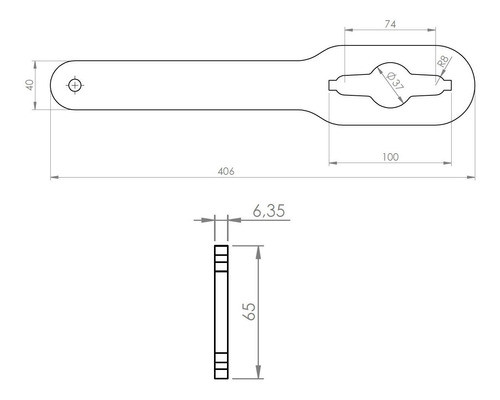 Chave Manual Para Porca De Barra Roscada De Ancoragem 5/8 1