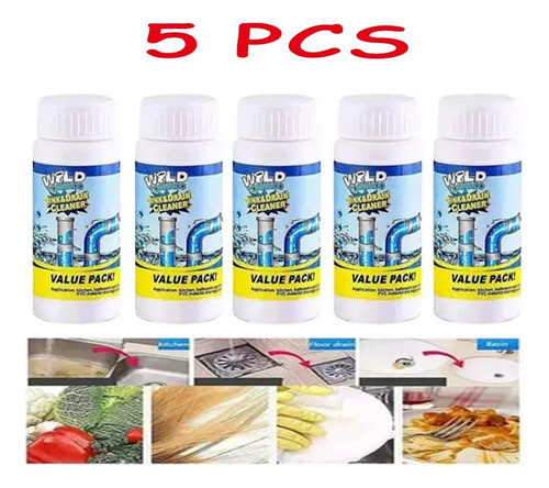 Y1m 5 Wild Tornado Cleaner Potente Limpador De Pia E Dreno 0