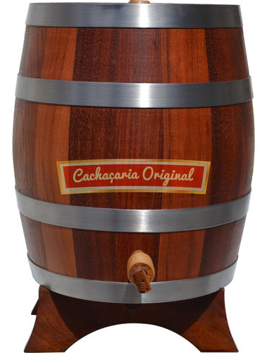Barril Pipa Madeira Cachaça Jatobá Vertical 5l Madeira 1
