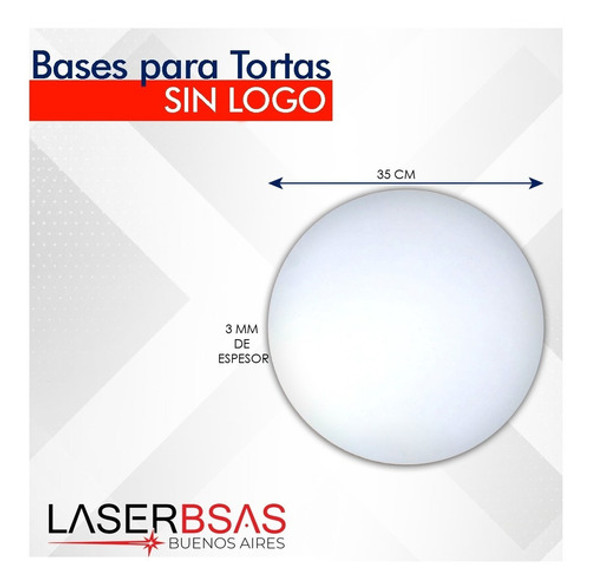 Base Para Tortas Fibroplus 35 Cm X6  Bt3500-fp-6 1