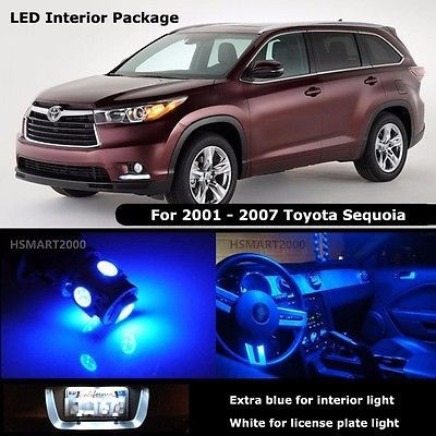 16pcs Azul Interior Led Bombillas Para 2001-2007 Toyota Sequ 1