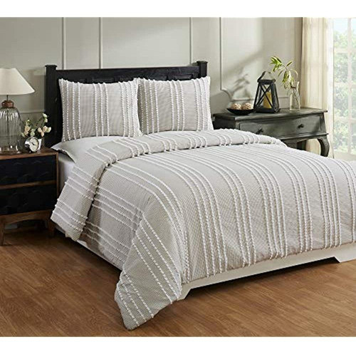 Better Trends Winston Comforter Collection 100% Algodón Tuft 0