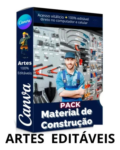 Artes No Canva Exclusivos Editáveis Materiais De Construção 1