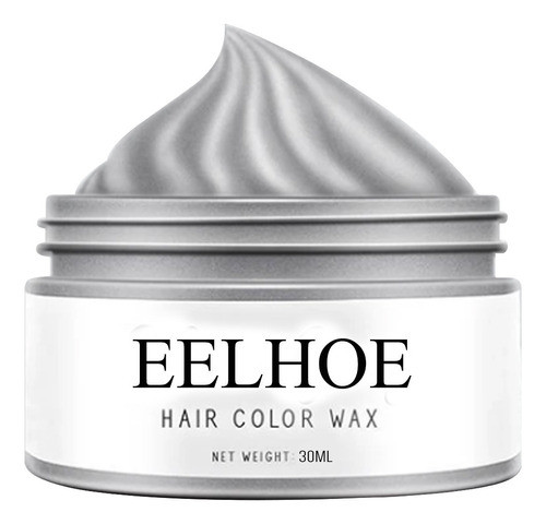 Cor De Cabelo Cinza Prata Cera Instantânea Cinza Prata Tempo 1