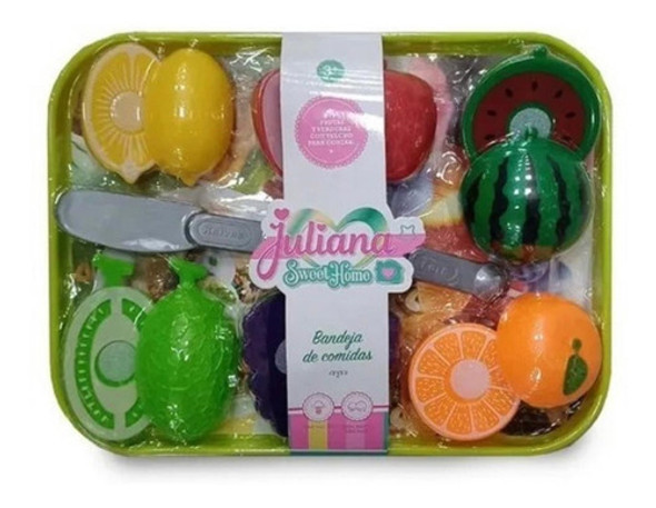Set Juliana  De Fruta Y  Verdura Con Abrojo En Bandeja 1