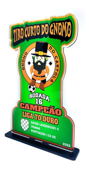 6 Troféus Personalizados Em Acrílico - 25x12cm 1 6 Troféus Personalizados Em Acrílico - 25x12cm 1