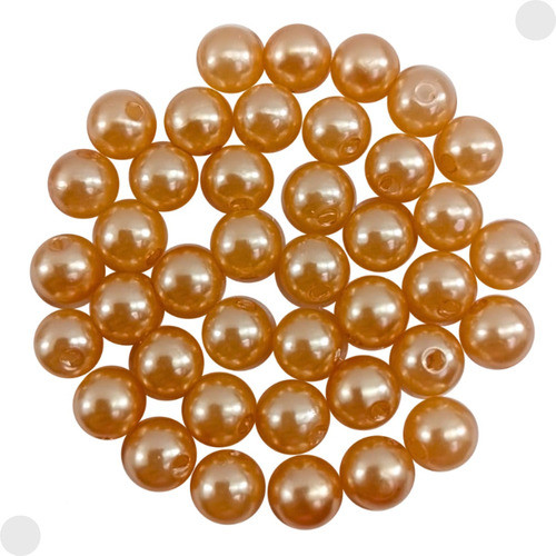 Perola Abs Inteira C/furo Nud Gold 6mm 250gr 2.400 Pçs 0