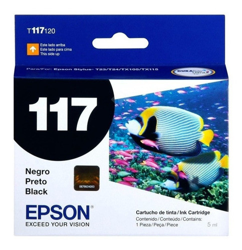 Cartucho Tinta Original Epson Stylus T117 T117120 T117120br 0