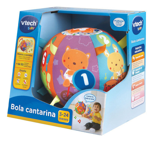 Pelota Didactica Bebe Vtech Bola Cantarina Juguete Sensorial 1