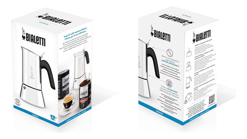 Bialetti Elegance Venus Inducción 4 Tazas  Acero Inoxidable 1