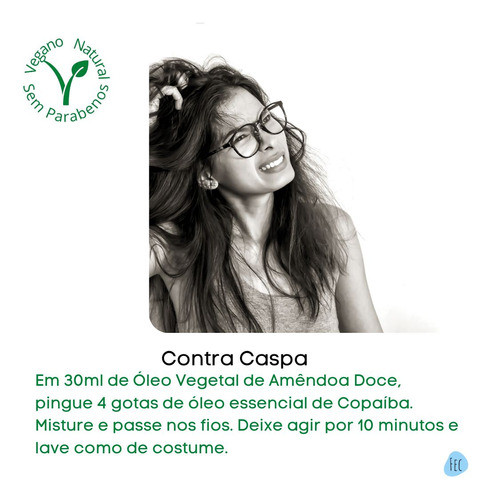 Kit Anticaspa Óleo De Amêndoa Doce E Copaíba 100% Natural 1