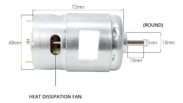 Motor 12v 24v Dc 895 Alta 360w Rotação 6000-12000rpm Cnc Nfe 1