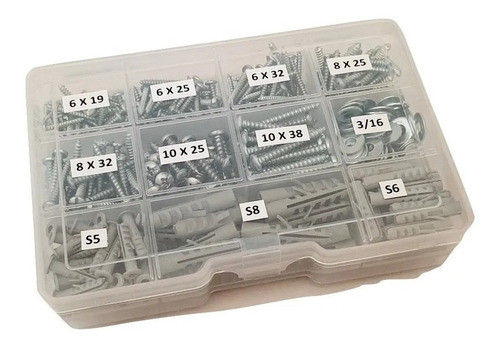 Kit Tornillos Madera Tornillos Parker Remaches Pop Pack X 3 1