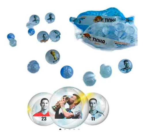 Bolitas Balitas Canicas Selección Argentina Tinka  Pack X 3 0
