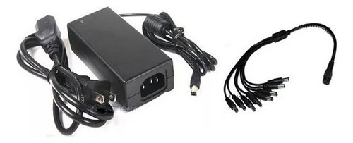 Fuente 12v 5a Amp + Derivador Pulpo 1x8 Ideal 8 Cámaras Cctv 0