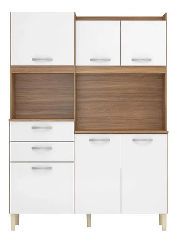 Kit De Cocina Completa 5 Puertas 3 Cajones Y Patas 100% Bl 0